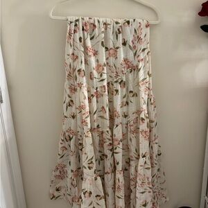 Floral Cream Skirt